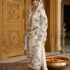 Ivory & Black Floral Embroidered Salwar Set