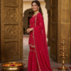 32 Regal Crimson Embroidered Sharara Set