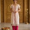 Ivory Blossom Straight Kurta Set