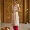 Ivory Blossom Straight Kurta Set