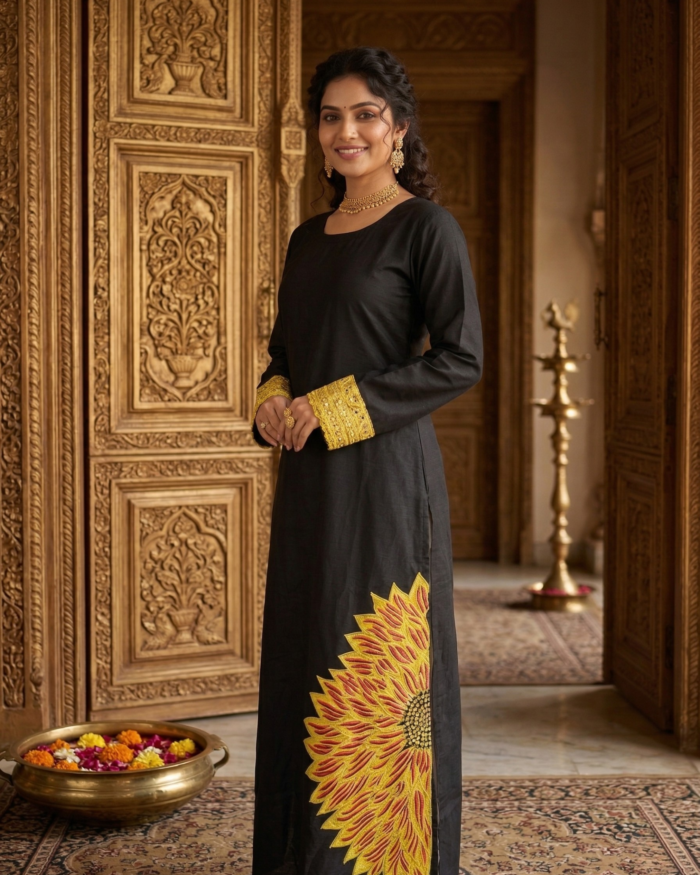 Noir Heritage Statement Kurta