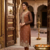 Rustic Gold Embroidered Kurta Set