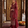 Crimson Royale Embroidered Suit Set